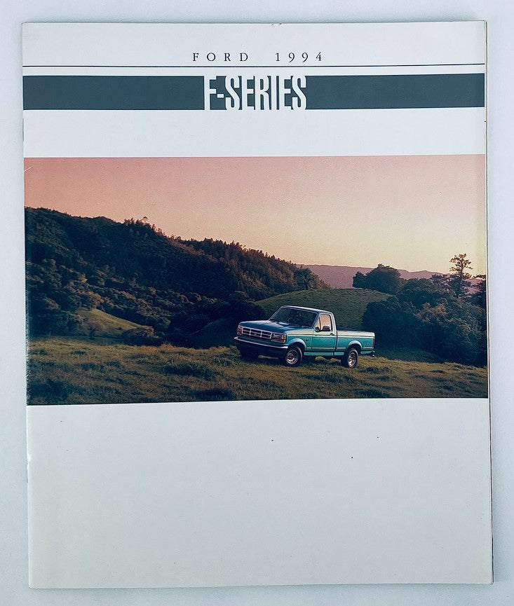 1994 Ford F-Series Dealer Showroom Sales Brochure Guide Catalog cover featuring a Ford truck set against a scenic landscape.