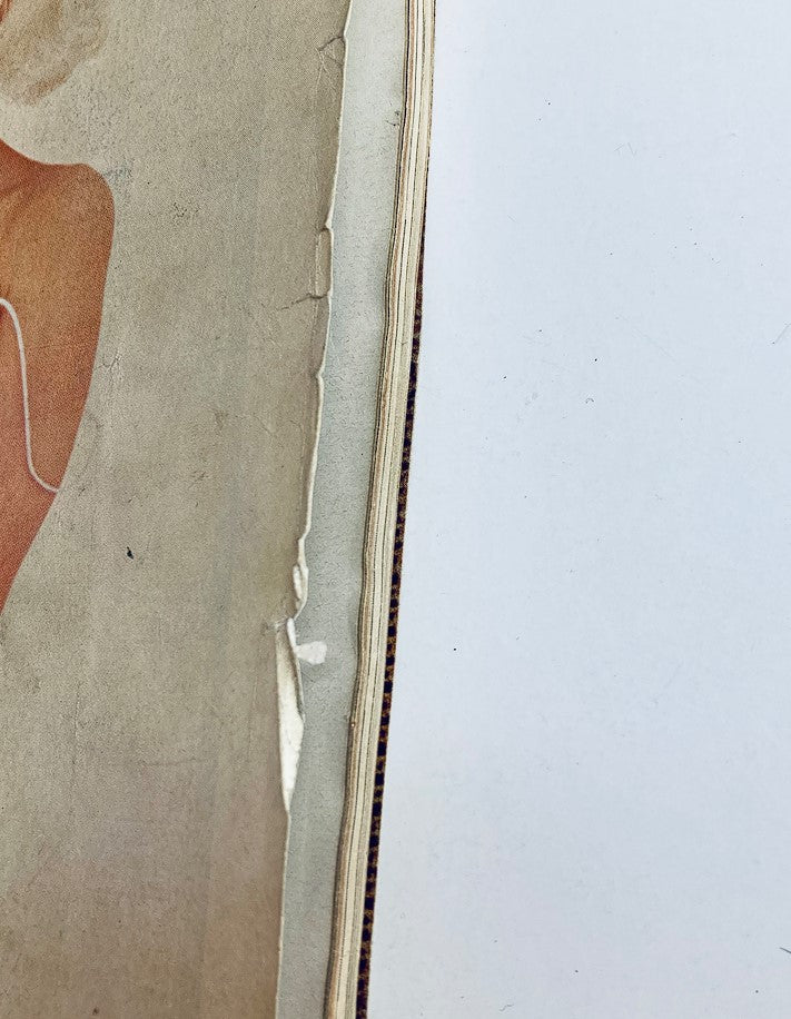 Close-up view of the VTG Playboy Magazine February 1962 Cover highlighting details of the image featuring Cynthia Maddox.