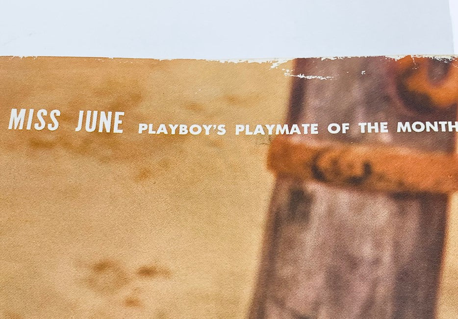 Text from the June 1960 Playboy Magazine announcing Delores Wells as 'Miss June,' Playboy's Playmate of the Month.