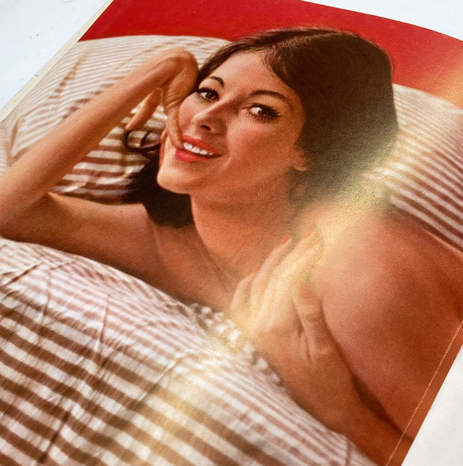 Centerfold image from VTG Playboy Magazine November 1960 featuring the stunning Joni Mattis, capturing a classic moment in magazine history.