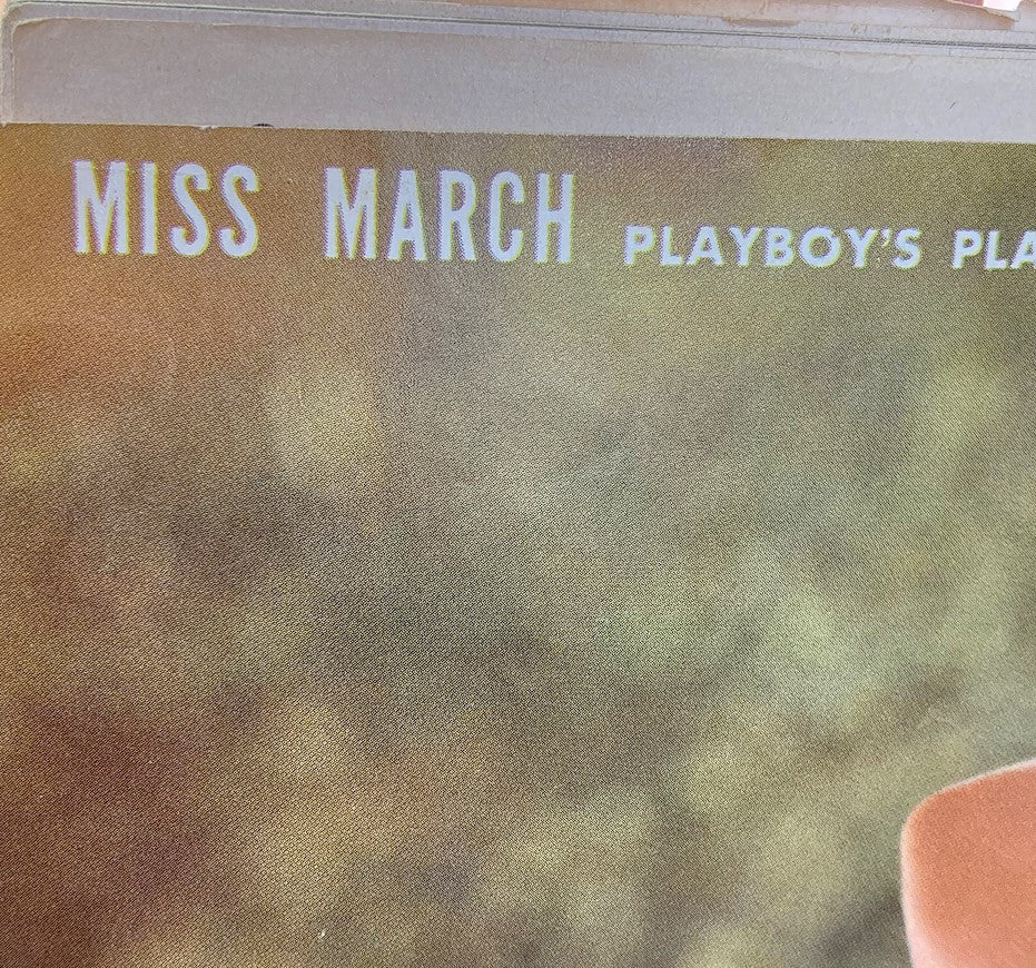 Cover of VTG Playboy Magazine March 1961 featuring Tonya Crews as Miss March, showcasing vintage design.
