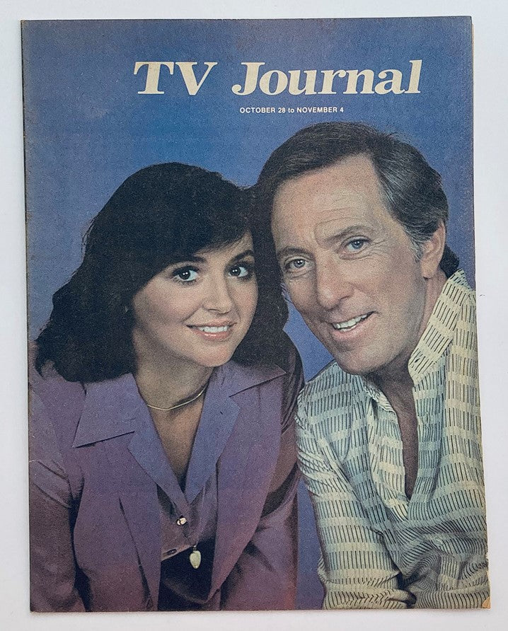 Vintage TV Journal Magazine cover from October 28, 1978 featuring Marlene Ricci and Andy Williams. The magazine highlights significant entertainment figures of the late 1970s.