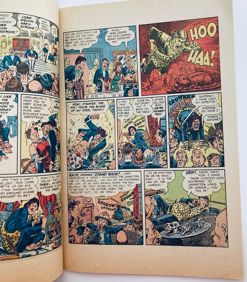 Interior page of The Nostalgic Mad Magazine showing a humorous comic scene filled with exaggerated characters and comedic dialogue.