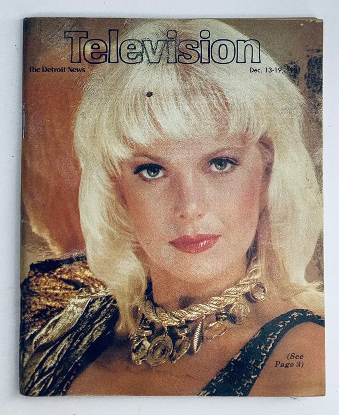 Vintage magazine cover of 'The Detroit News Magazine' dated December 13, 1981, featuring actress Ann Jillian, capturing early 1980s television history.