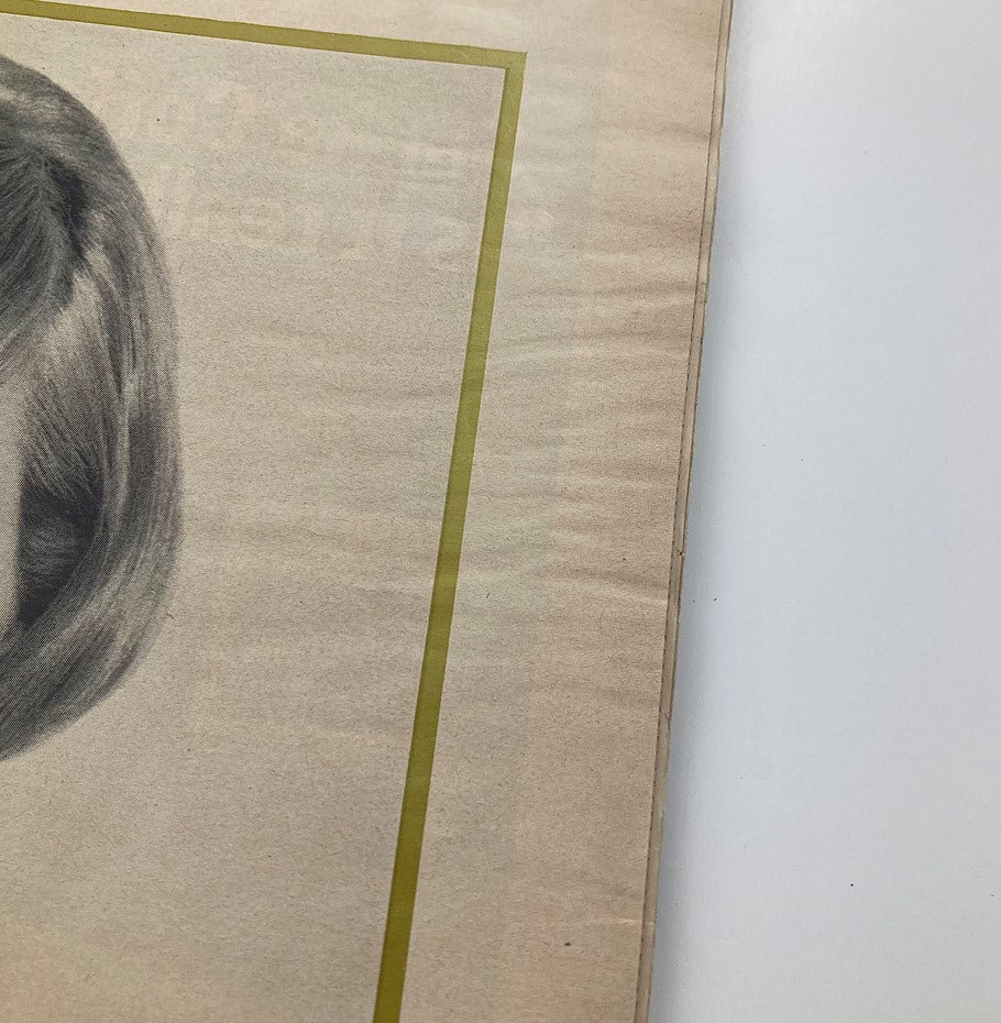 Interior page of VTG Life Magazine May 7, 1965, Vol 58 #18 displaying a vintage photograph of a woman with unique hairstyle, highlighting the magazine's style.