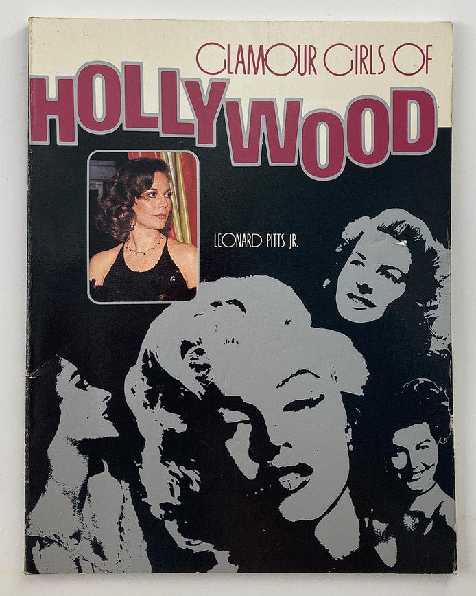 Cover of VTG Glamour Girls Of Hollywood 1984 by Leonard Pitts Jr., featuring iconic black and white images of famous actresses.
