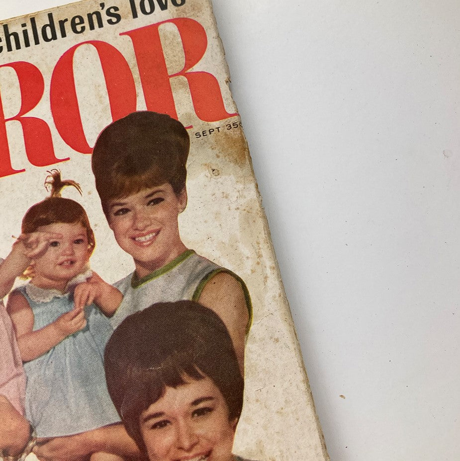 Cover of VTG TV Radio Mirror Magazine September 1966 featuring actress Dorothy Malone, showcasing mid-20th-century fashion and pop culture.