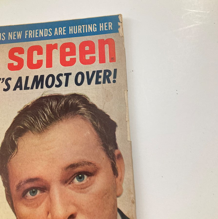 Close-up of the cover of VTG Modern Screen Magazine August 1965, showcasing Richard Burton, emphasizing the magazine's vintage appeal.