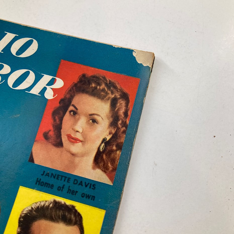 Close-up of VTG TV Radio Mirror Magazine February 1955 Cover highlighting Janette Davis, an actress featured inside, and the magazine's title.