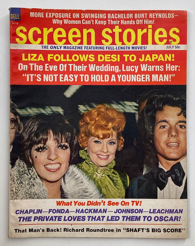 Vintage Screen Stories Magazine July 1972 Liza Minelli and Desi Arnaz No Label