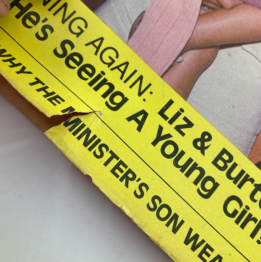 Cover detail of the VTG Movie Stars Magazine October 1973 Vol 26 #6 featuring Cher and Sonny, showcasing vintage pop culture headlines.