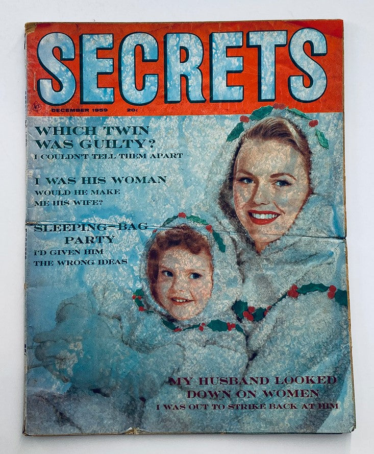 VTG Secrets Magazine December 1959 cover featuring vintage design elements and headlines.