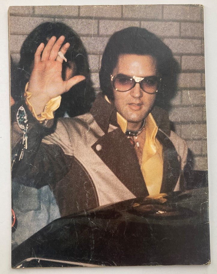 VTG Modern Screen Magazine 1980 No. 5 with Elvis Presley seen waving, dressed in 1970s fashion, representing the glamorous lifestyle of the King of Rock and Roll.