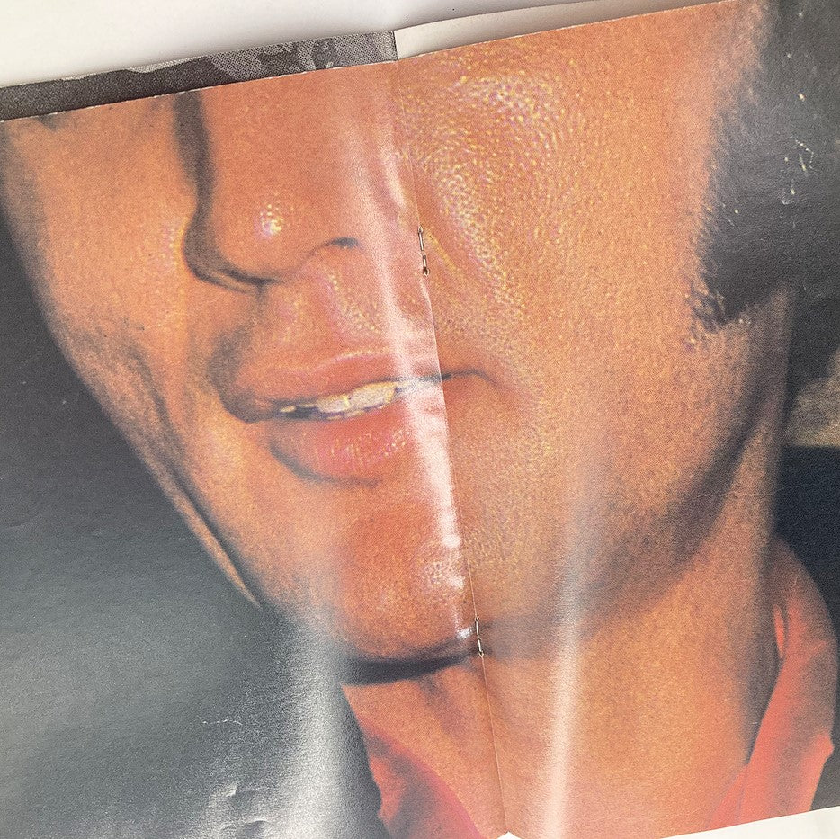 Inside image of Elvis International Forum Winter 1993 Vol 6 #4 showing a close-up detail of Elvis Presley's facial features, accentuating his iconic look.