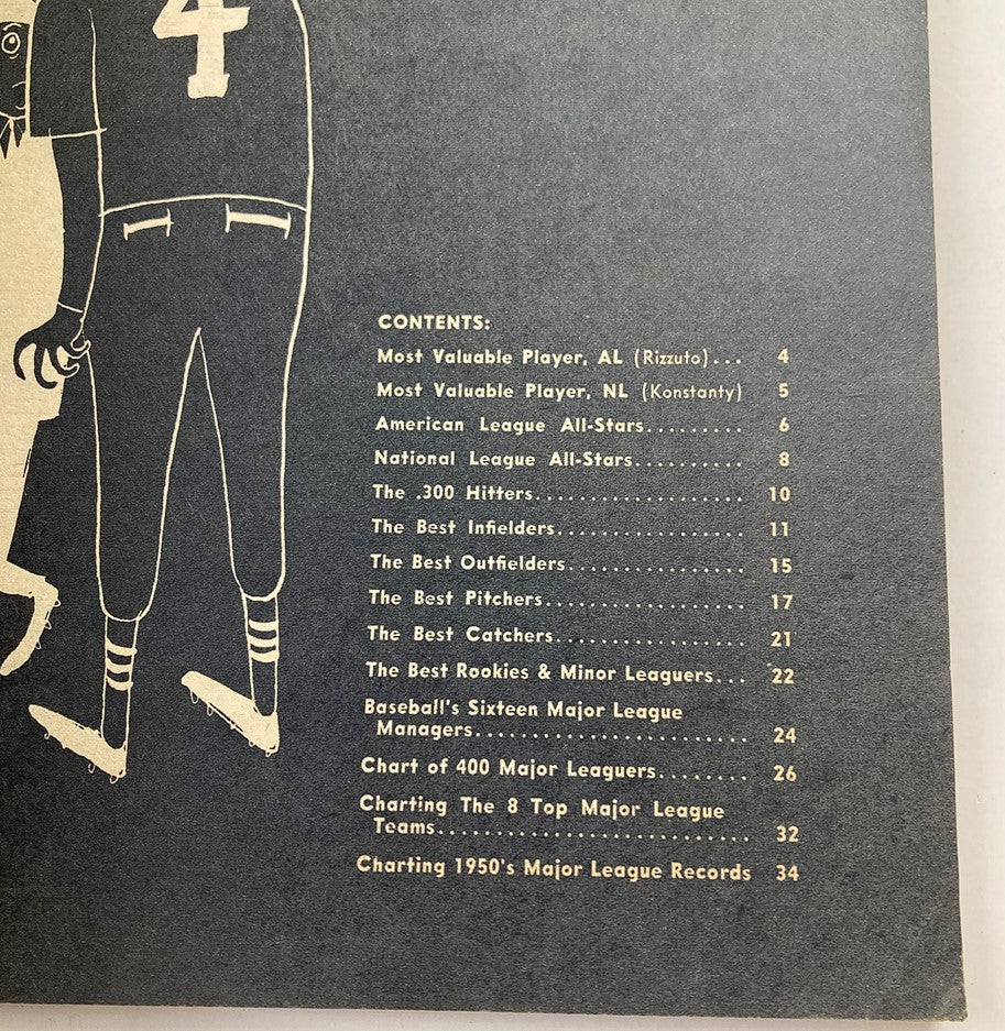 VTG Dell Magazine Who's Who in Sports 1952 Contents listing notable sports figures and highlights from the early 1950s.