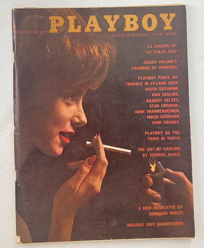 Cover of VTG Playboy Magazine November 1961 featuring Dianne Danford, showcasing retro design and entertainment content.