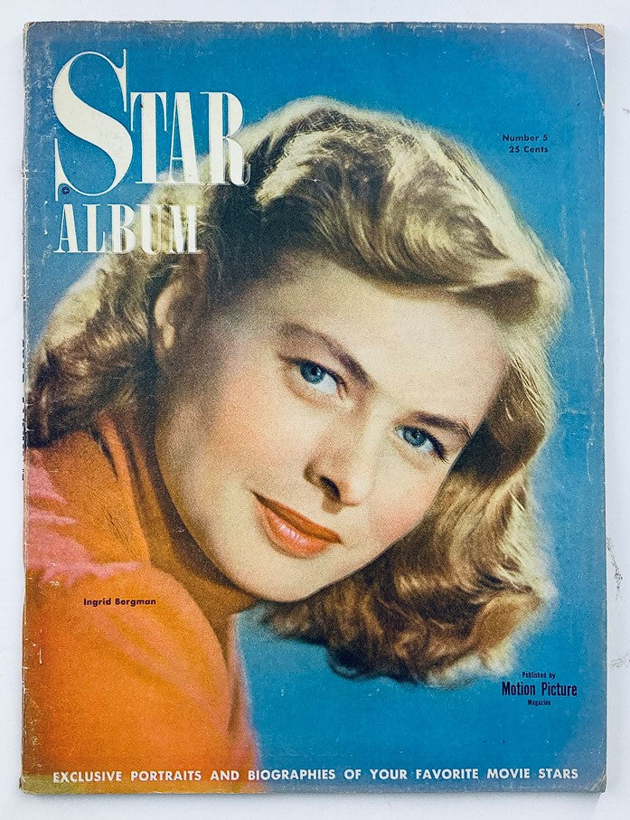 Vintage Star Album Magazine 1949 No. 5 Ingrid Bergman Portrait No Label