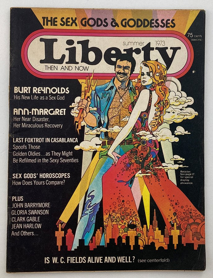 Vintage Liberty Magazine Summer 1973 Vol 1 #9 Burt Reynolds & Ann-Margret No Label