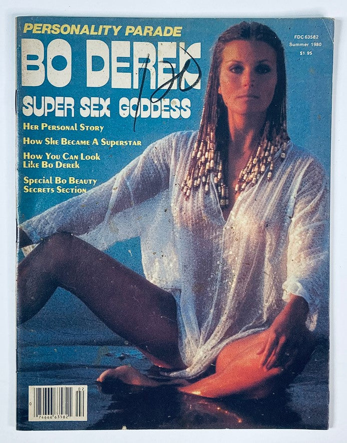 Cover of Personality Parade Magazine Summer 1980 Vol 1 #1 featuring Bo Derek as 'Super Sex Goddess', highlighting her beauty and status in Hollywood.