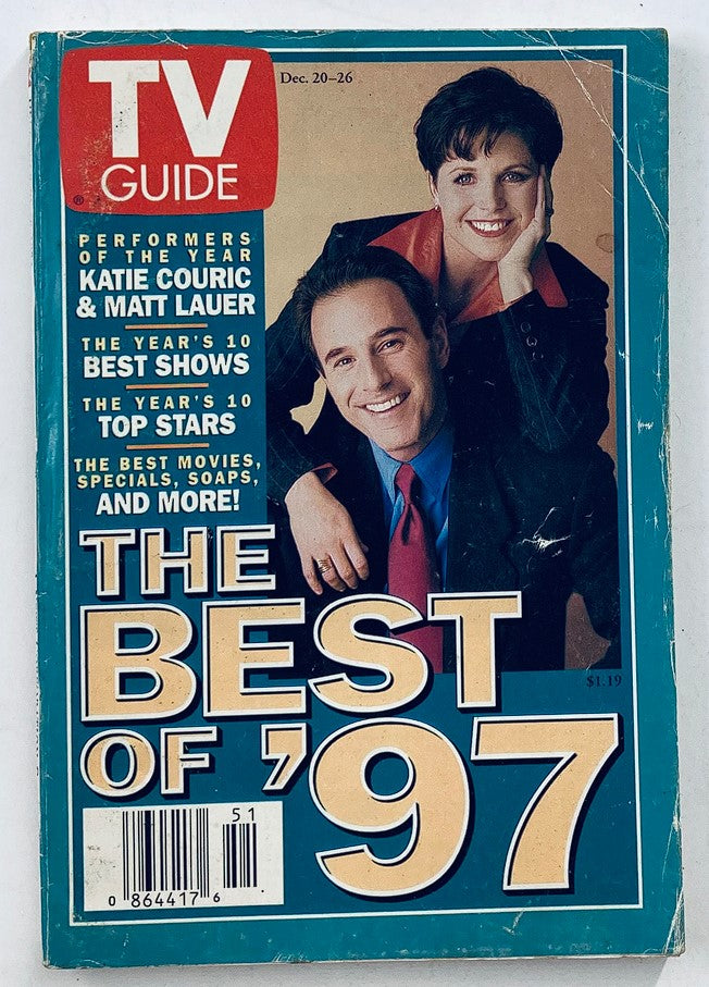 TV Guide Magazine December 20 1997 Katie Couric Chicago Metro Ed. No Label
