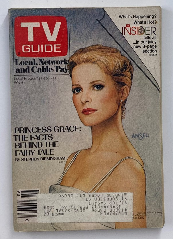 TV Guide Magazine from February 5, 1983, featuring Cheryl Ladd on the cover, highlighting her beauty and elegance, perfect for collectors of vintage television memorabilia.