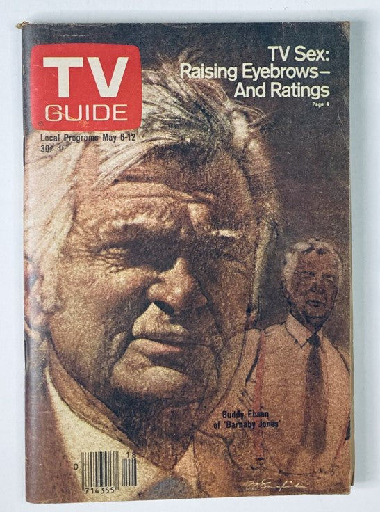 TV Guide Magazine May 6 1978 featuring Buddy Ebsen on the cover with a vintage design highlighting television programming from that era.