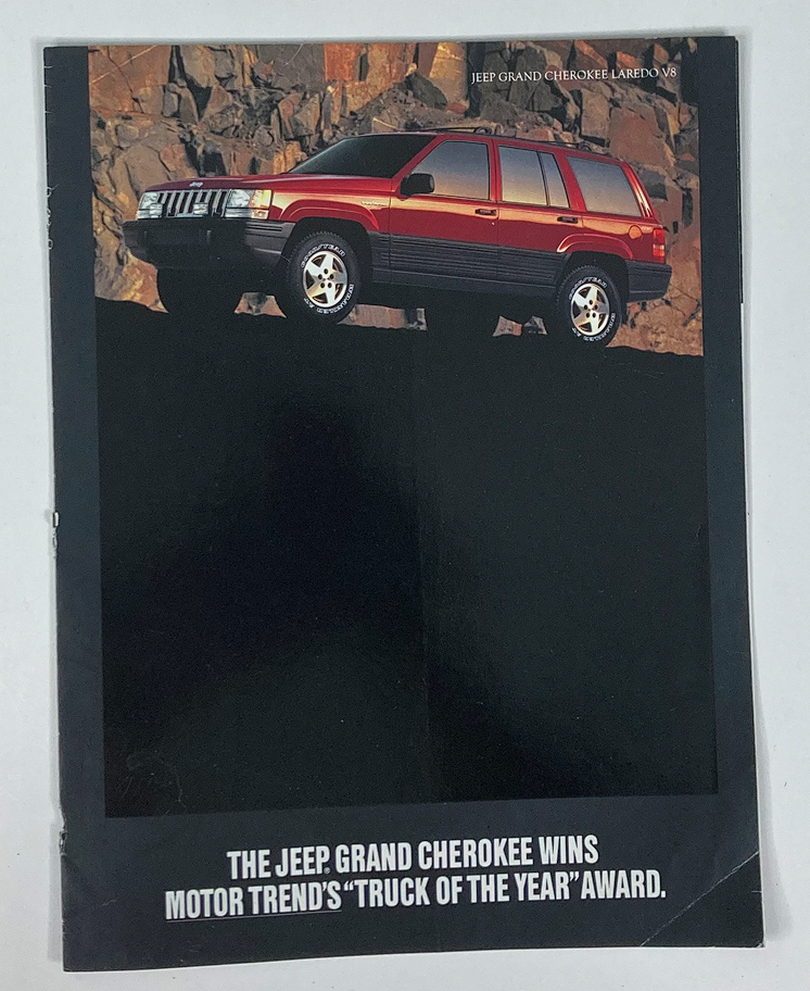80s 90s Jeep Grand Cherokee Dealer Showroom Sales Brochure Guide Catalog