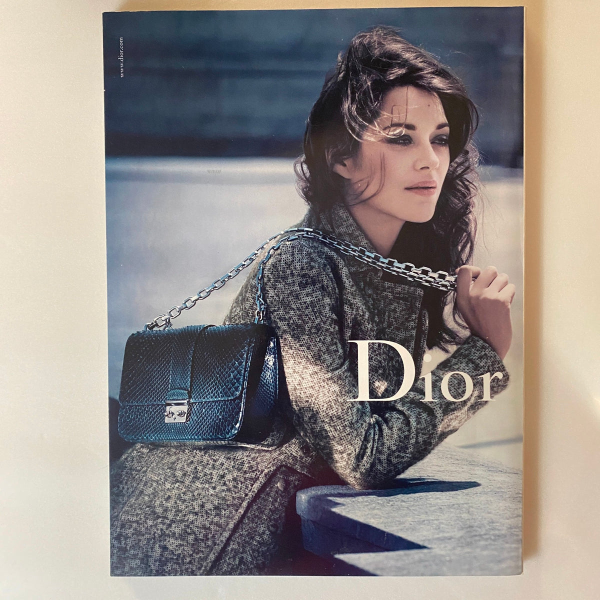 Fashion model showcasing a Dior handbag, highlighting elegant fashion trends in Harper's Bazaar Magazine October 2011 Lady Gaga Cover.