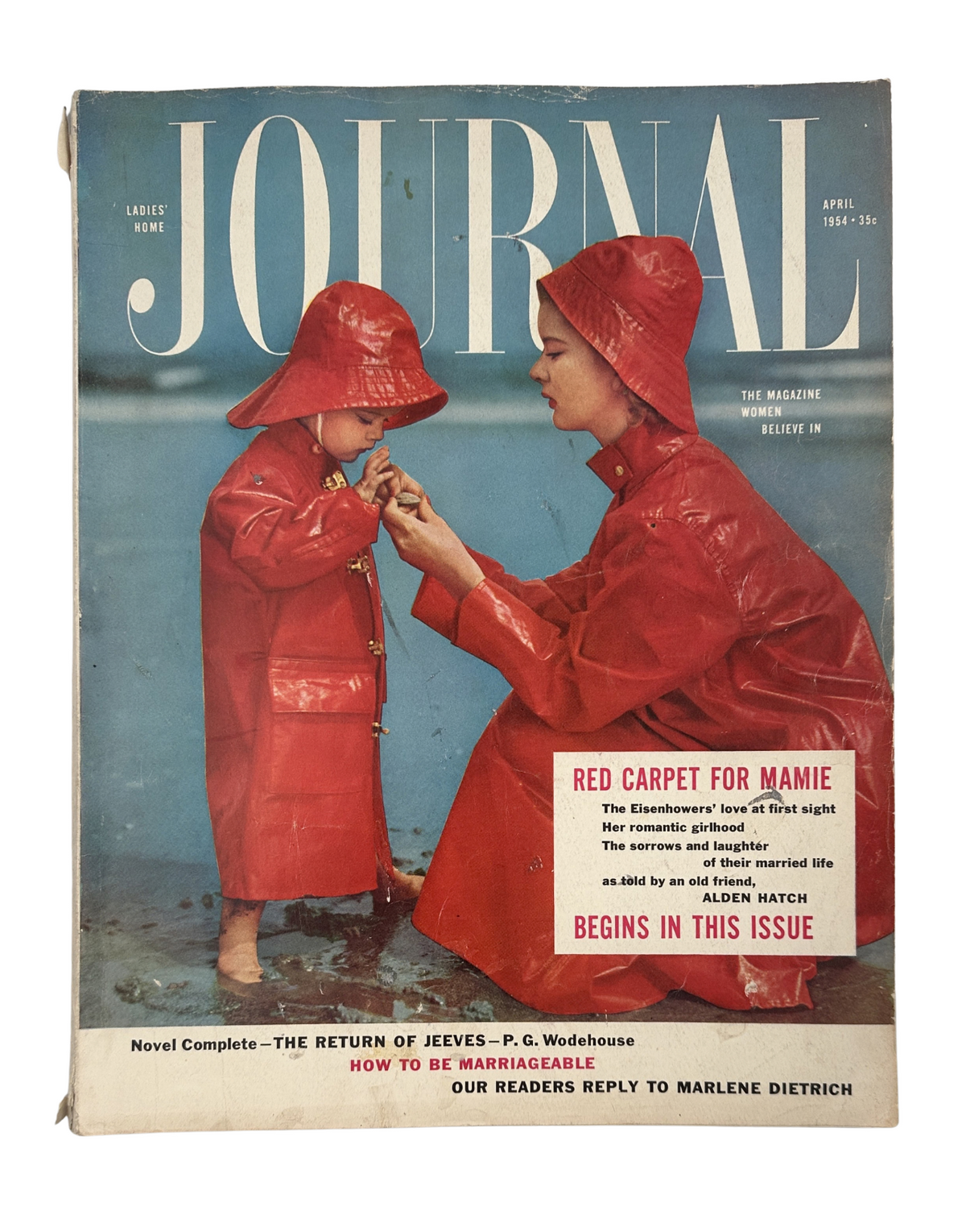 Ladies' Home Journal Magazine April 1954 P.G. Wodehouse, Eisenhower