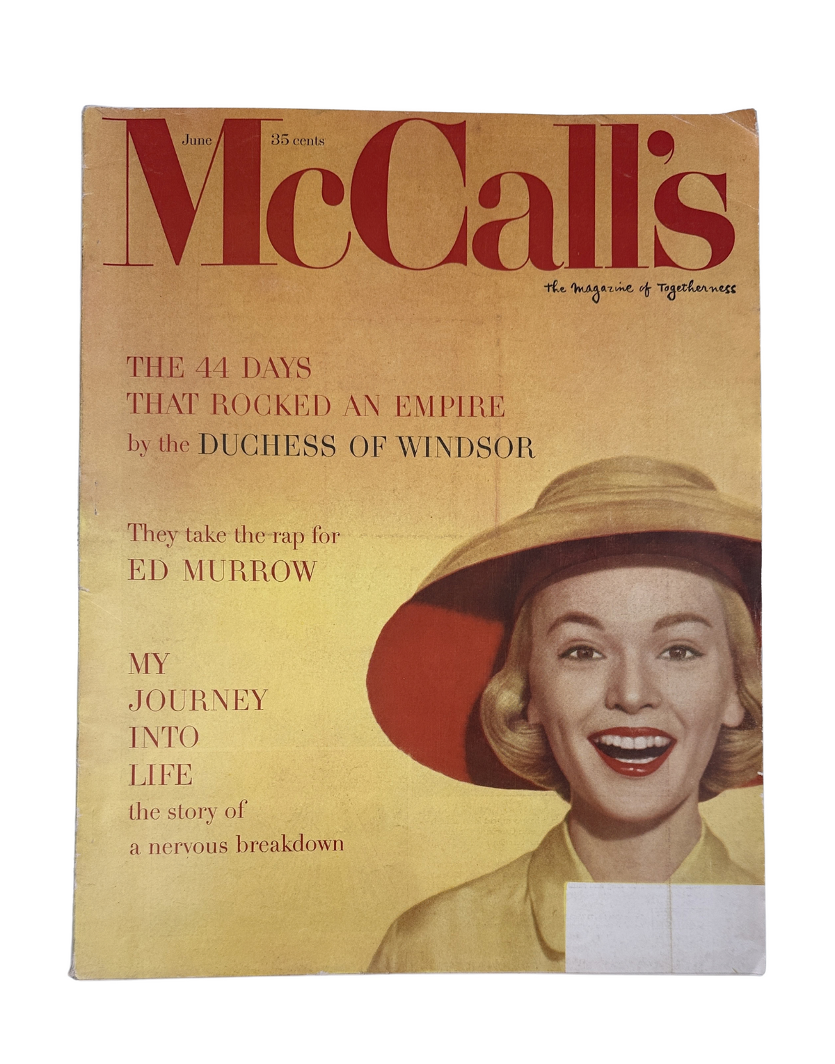 McCall's Magazine June 1956 Duchess of Windsor, Ed Murrow, Pat Boone