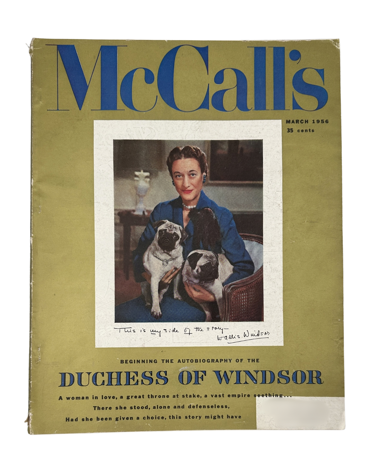 McCall's Magazine March 1956 Duchess of Windsor, Alfred Hitchcock