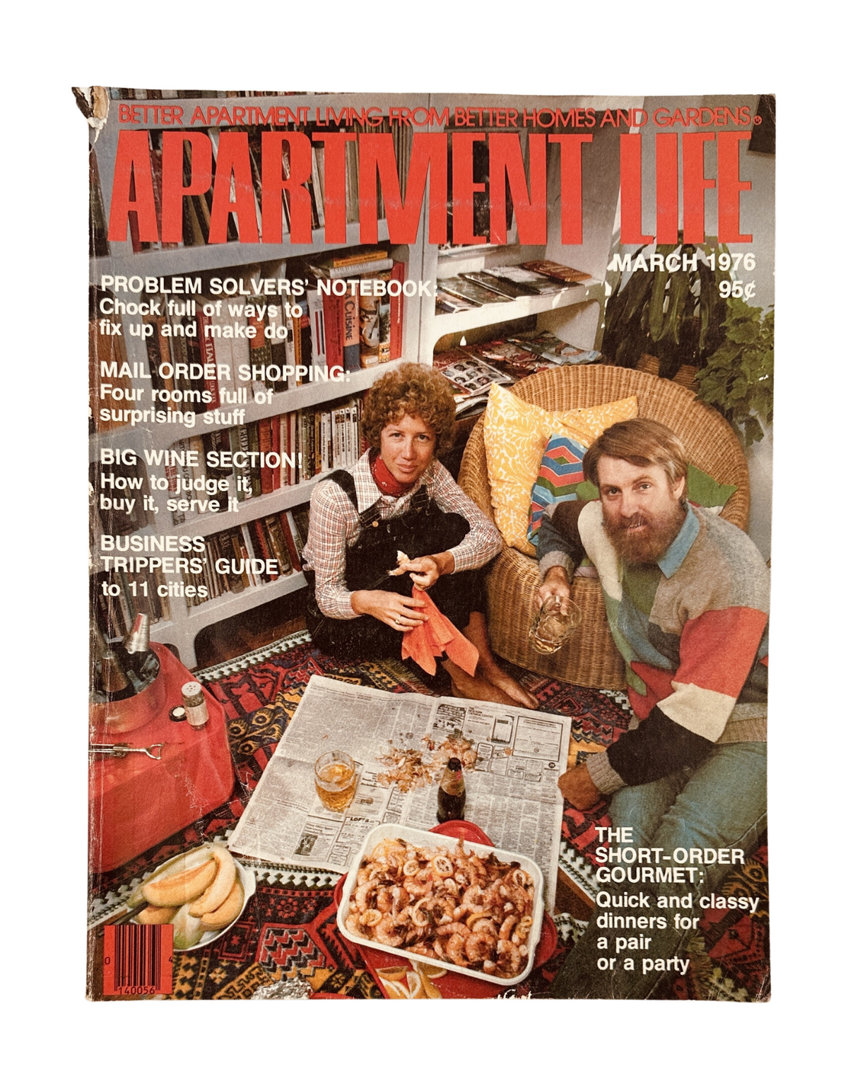 Apartment Life Magazine March 1976 Wine Travel Home Decor Cooking VG