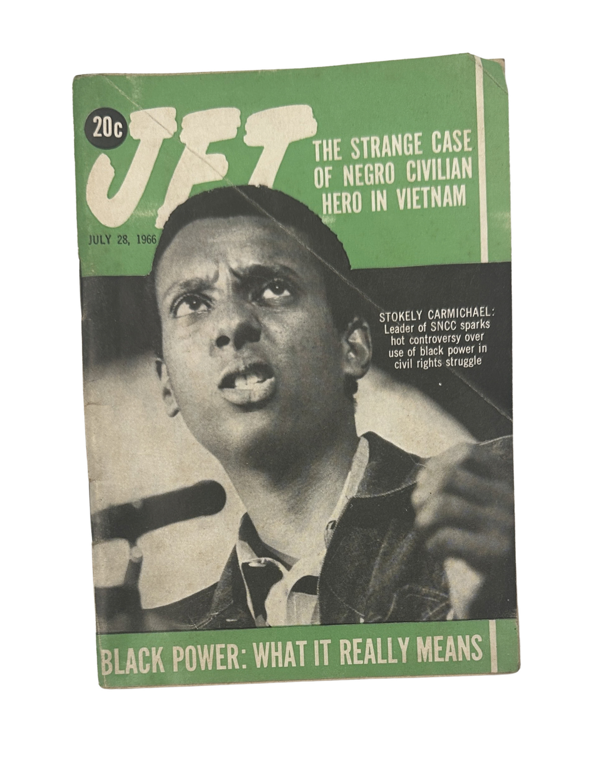 Jet Magazine cover from July 28, 1966 featuring Stokely Carmichael discussing Black Power.