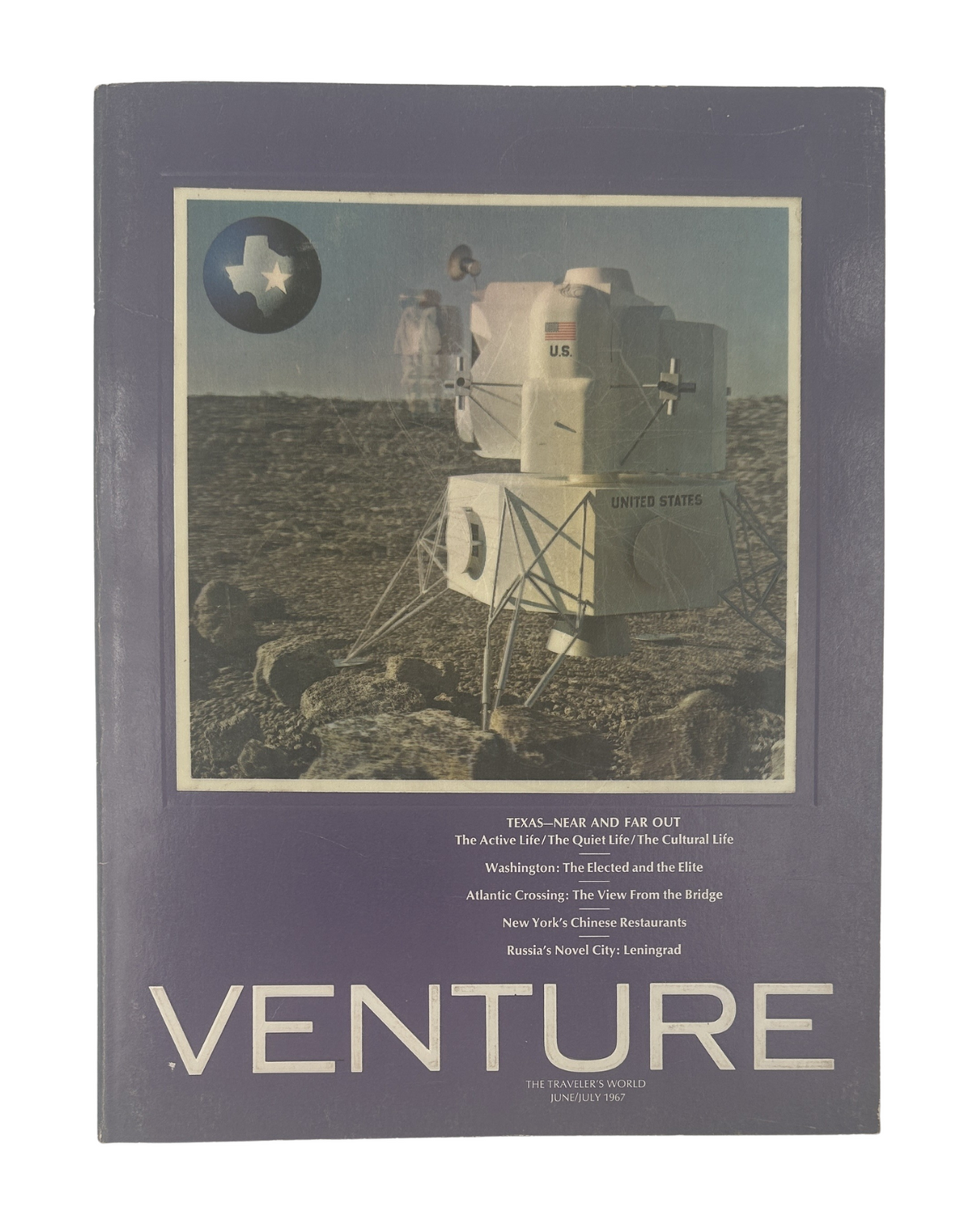 Venture Magazine June/July 1967 Texas Travel Leningrad China Dining (TOC needed)