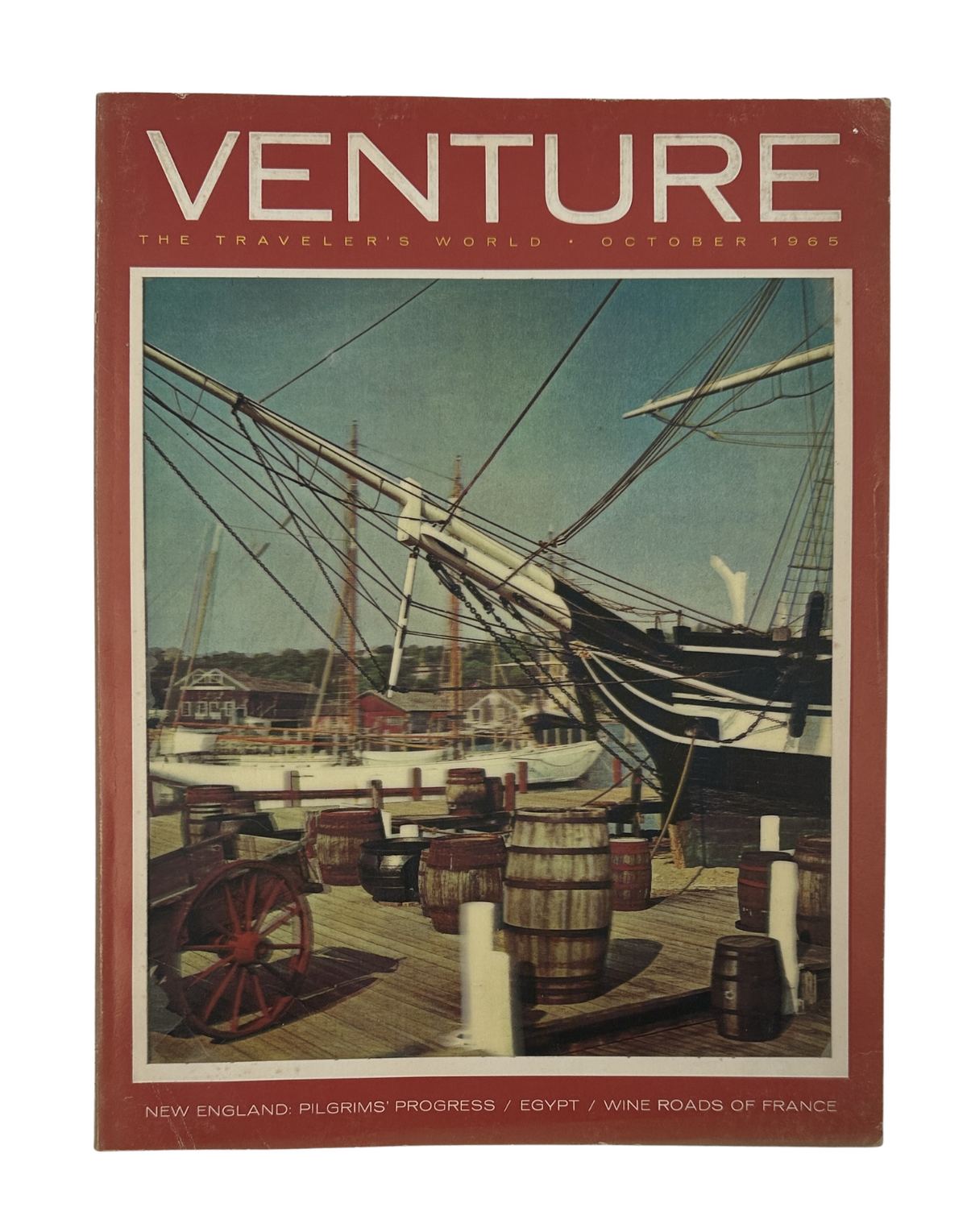 Venture Magazine October 1965 New England Egypt Wine France Travel