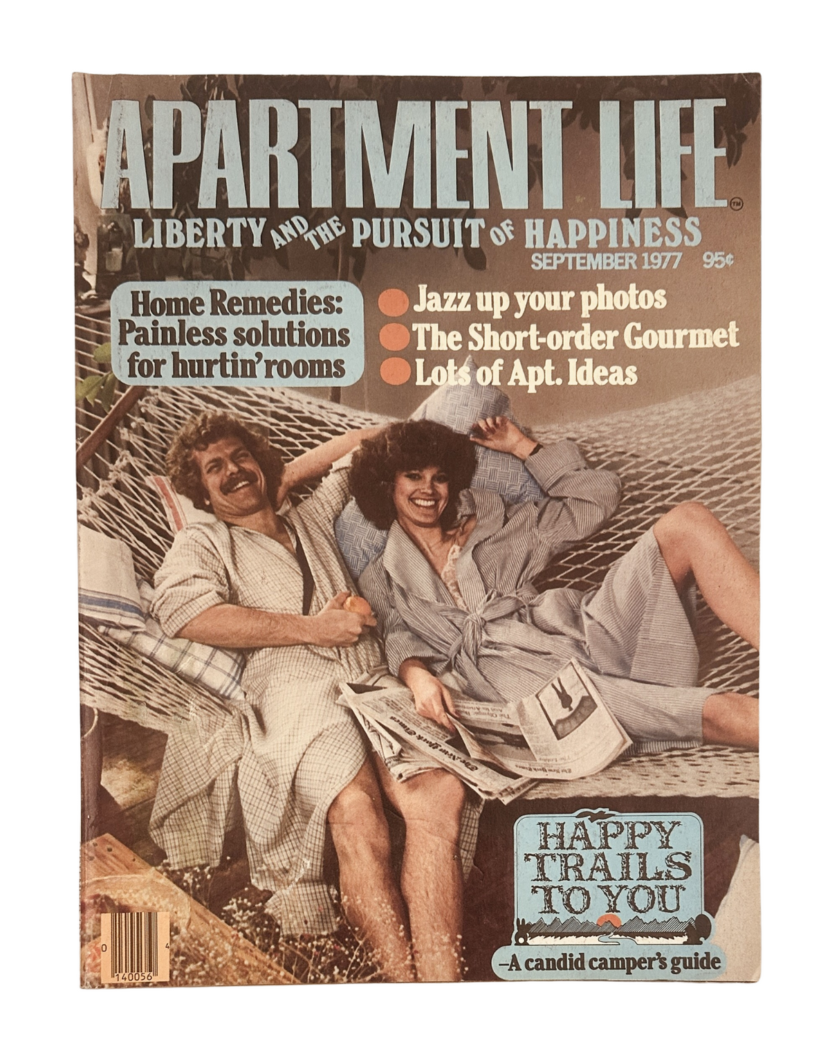 Apartment Life Magazine September 1977 Camping Travel Gourmet Home VG