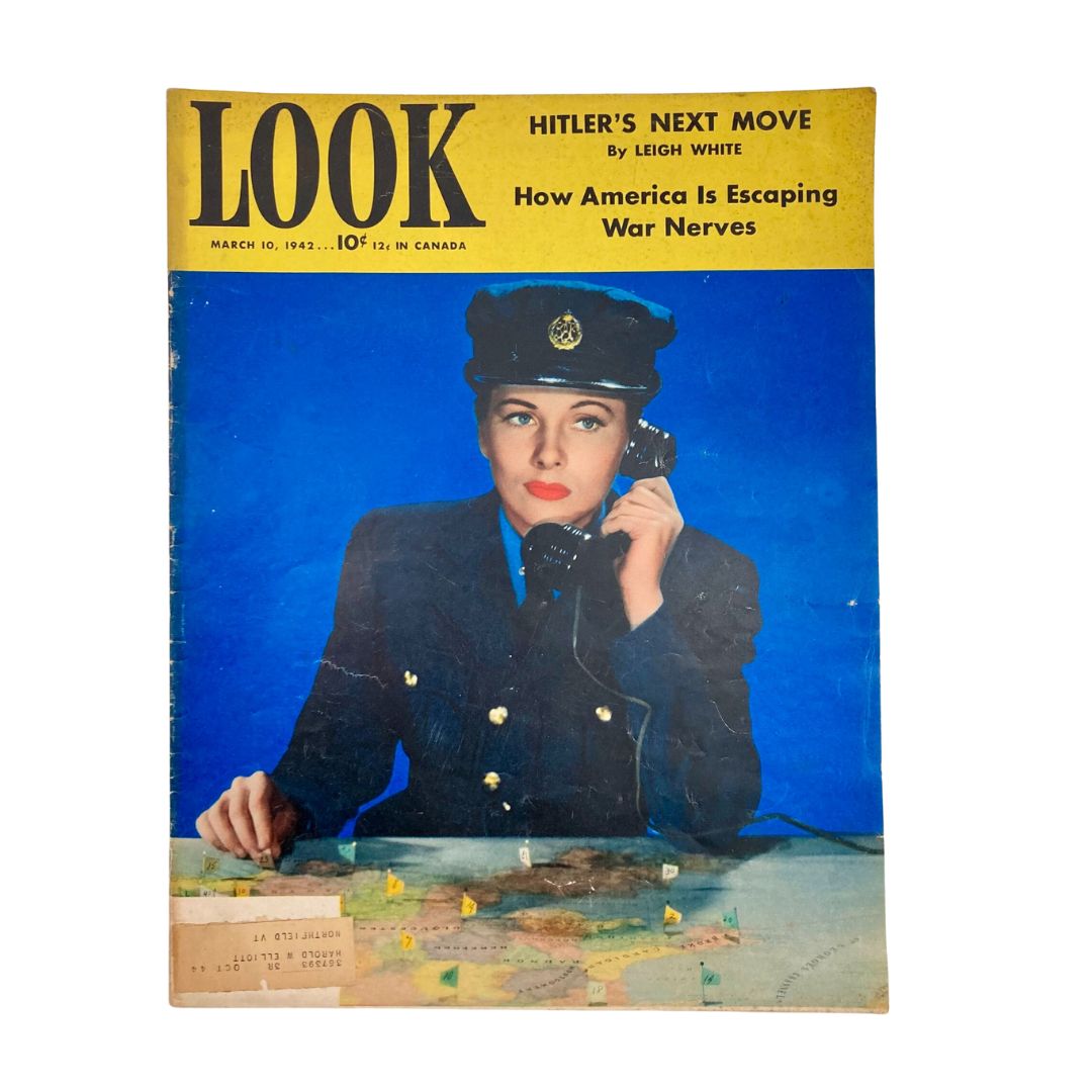 Cover of Look Magazine, March 10, 1942, featuring Joan Fontaine in the uniform of Britain's WAAF