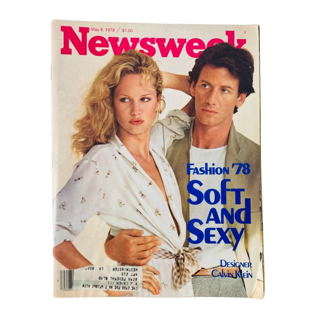 Cover of VTG Newsweek Magazine May 8 1978 featuring The Calvin Klein Story, showcasing a soft and sexy fashion aesthetic.