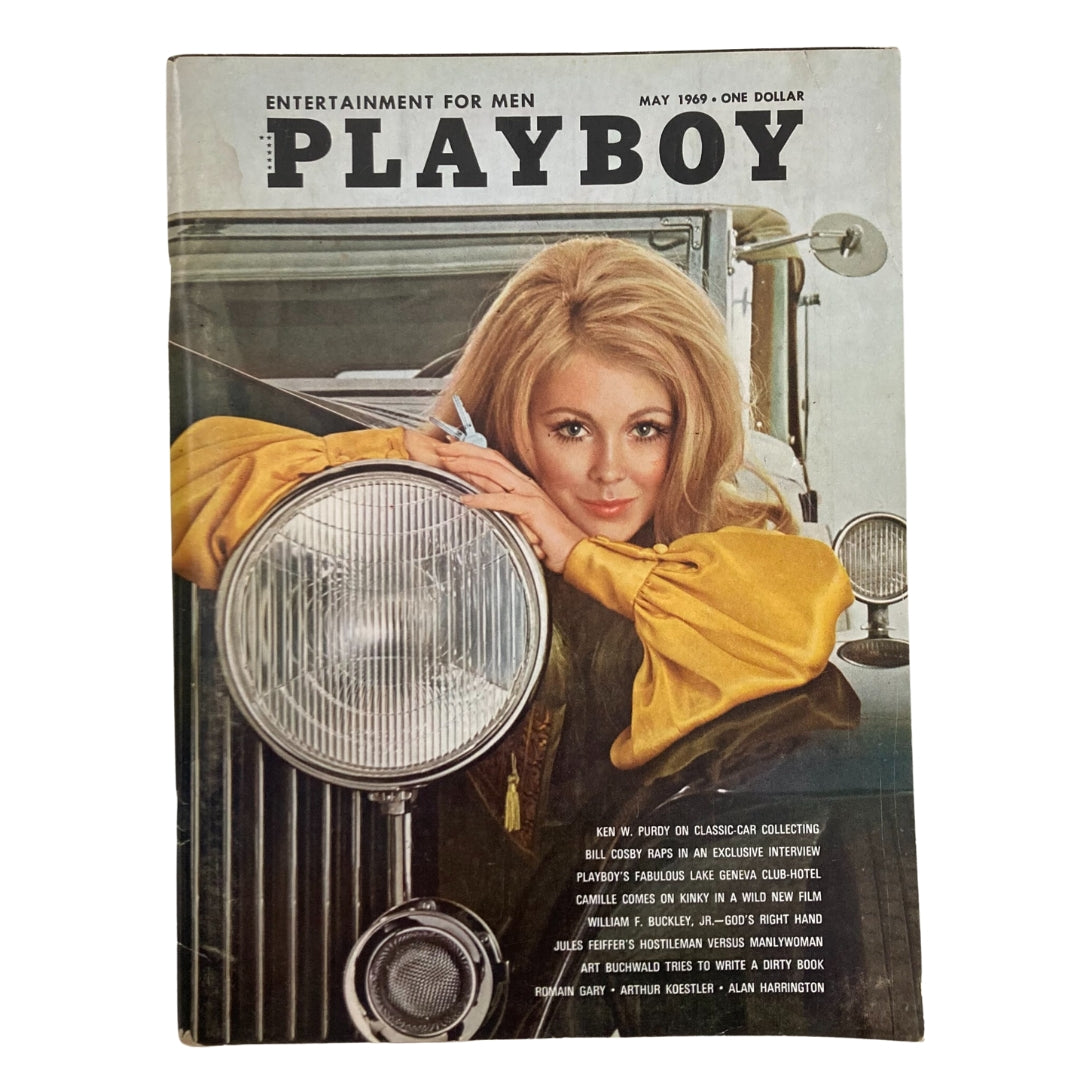 VTG Playboy Magazine May 1969 featuring Paulette Lindberg on the cover, showcasing vintage design and photography.