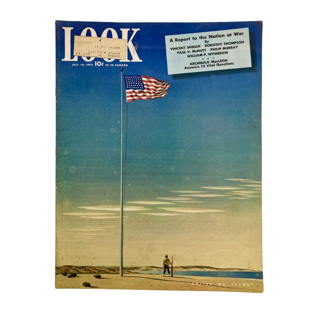 Vintage Look Magazine July 14 1942 A Report To The Nation at War United We Stand