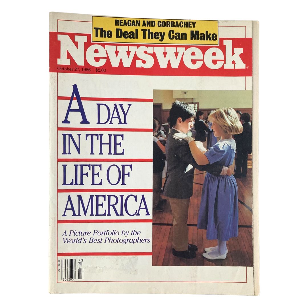VTG Newsweek Magazine October 27 1986 featuring a cover image of two children dancing in Westfield, New Jersey, highlighting the cultural significance of a dancing class.