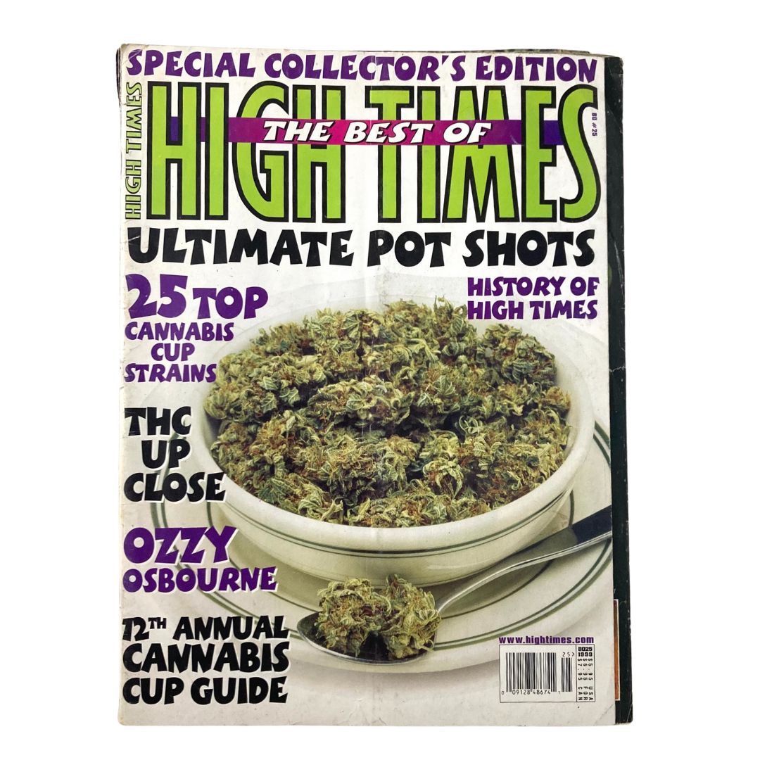 The Best of High Times Magazine 1999 #25 featuring Ozzy Osbourne, showcasing the magazine cover with a vibrant design and cannabis imagery.