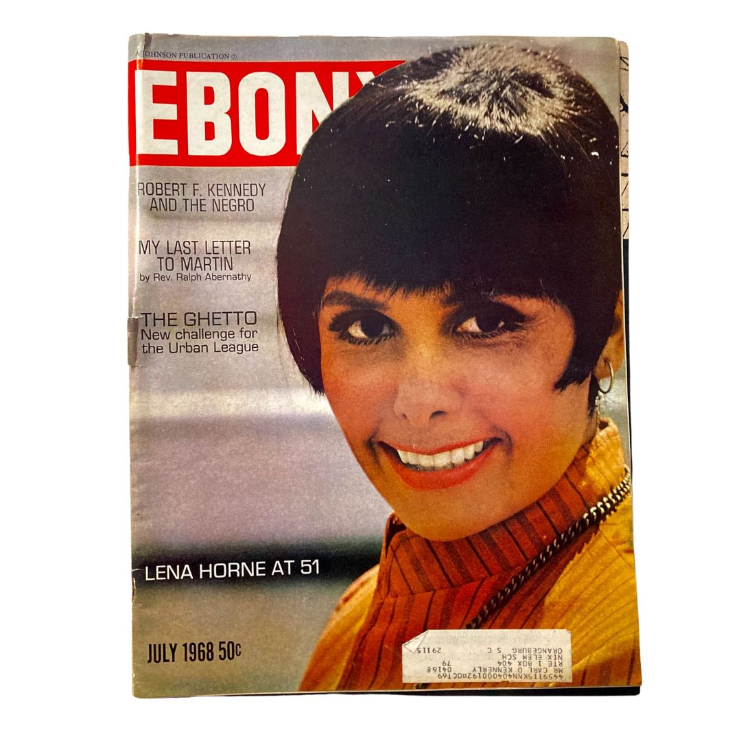 Ebony Magazine July 1968 Vol 23 No. 9 Lena Horne at 51 & The Ghetto