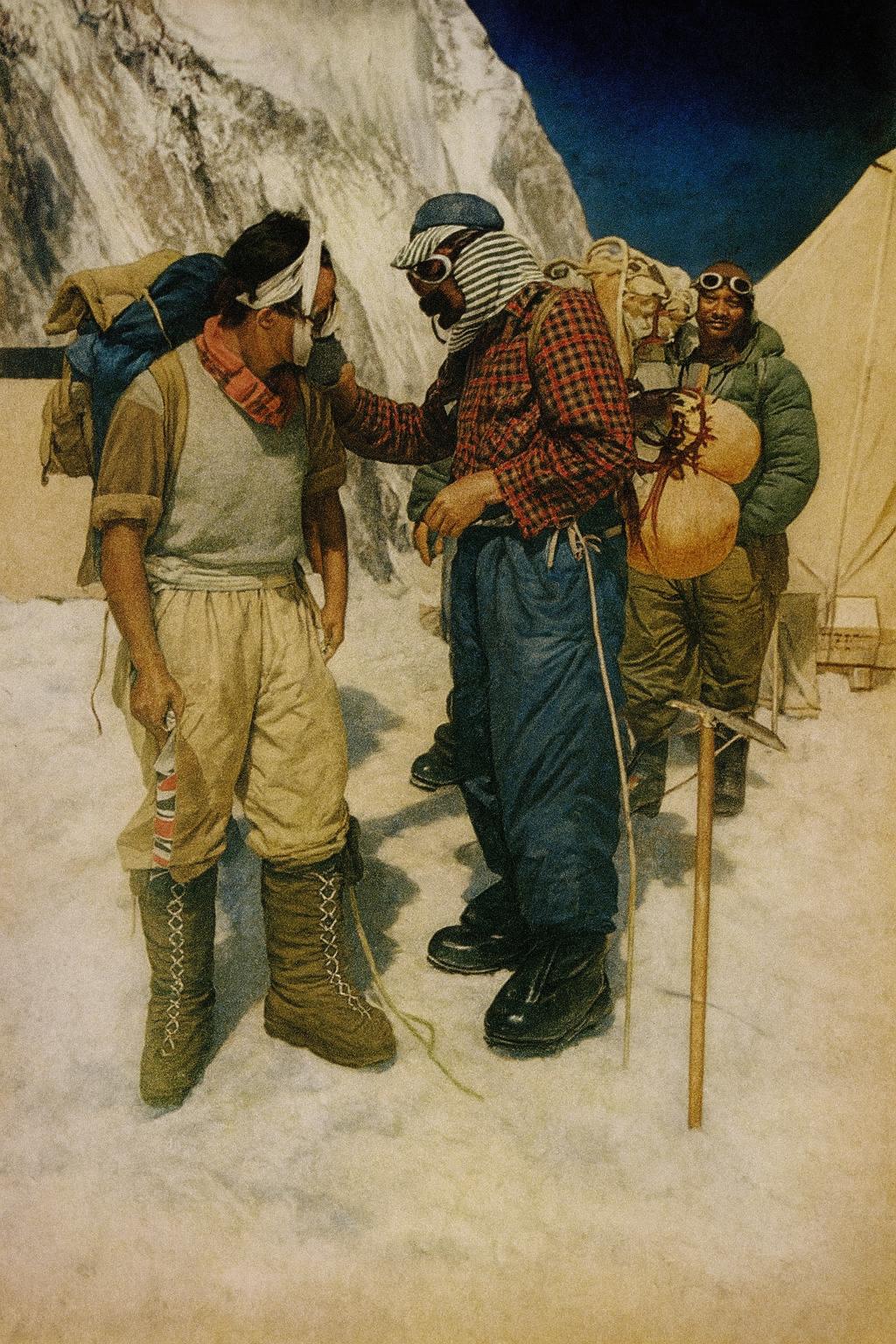 Everest Conquered, Hillary and Tenzing’s Triumph at the Top of the World