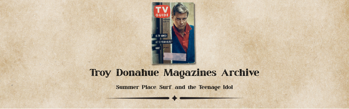 Troy Donahue Magazines
