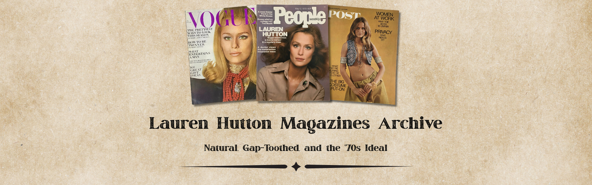 Lauren Hutton Magazines