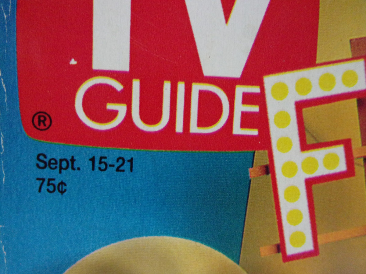 Close-up of the TV Guide Special Issue Fall Preview Sept 15-21 cover featuring the date and price, emphasizing its collectible value.