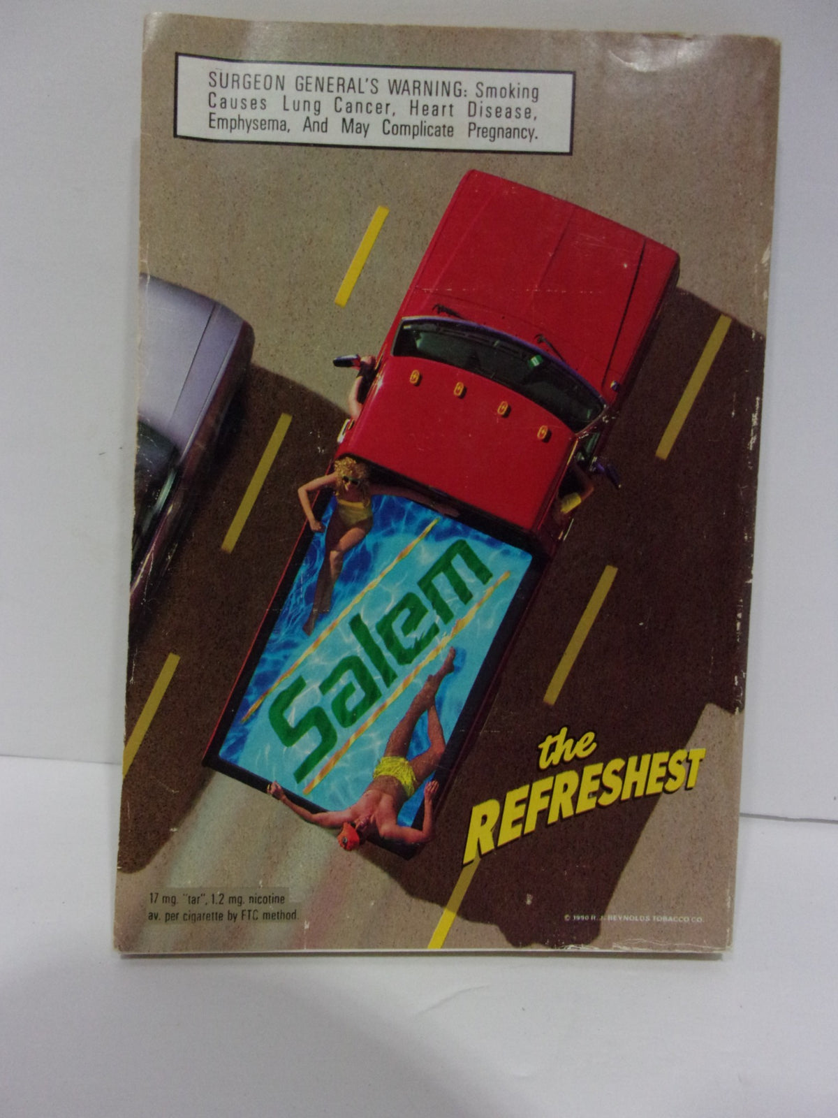 Back cover of the TV Guide Special Issue Fall Preview Sept 15-21 magazine featuring an advertisement for Salem cigarettes, illustrating retro advertising styles.