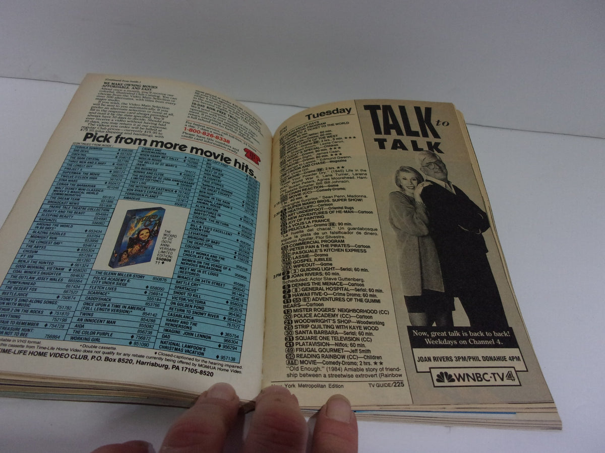 Interior page of the TV Guide Special Issue Fall Preview Sept 15-21 displaying broadcast listings, providing a glimpse into past television schedules.
