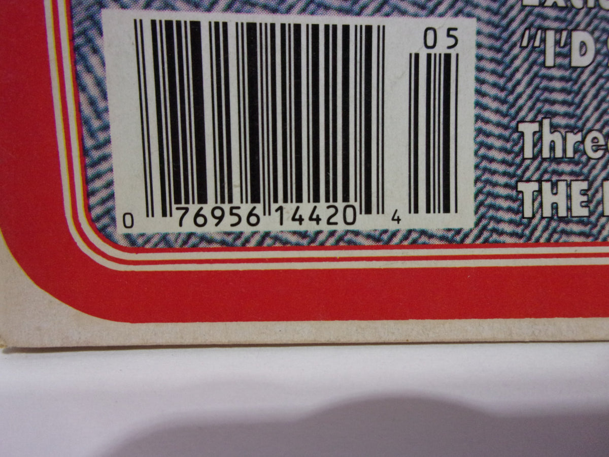 Barcode and pricing information on the back cover of Pro Wrestling Illustrated May 1988 Andre the Giant Magazine.
